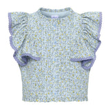 Posie Top Blue Ditsy