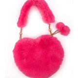 Pinky Promise Furry Fuchsia Purse