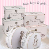 Luggage series - Set of 2 Boxes - "Little Girls"