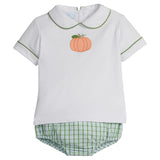 Applique Peter Pan Diaper Set - Pumpkin