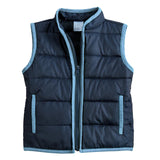 Puffer Vest Navy with Blue