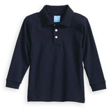 Navy Long Sleeve Polo