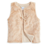 Camel Faux Fur Garbo Vest
