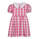 Raspberry Check Bibby Dress