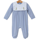 Boots Embroidery Romper