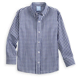 Navy Check Button-down