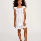 Girl's Twill Clara Short Set in Cottage Stripe