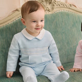 Footie with Hand Smocking