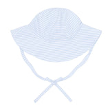 Powder Blue Stripe Stripe Sun Hat