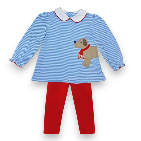 Labrador Louisa Leggings Set, Periwinkle Set
