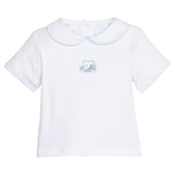 Crochet Peter Pan Shirt - Blue Golf Cart