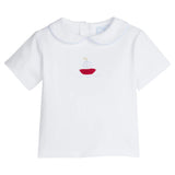 Crochet Peter Pan Shirt - Sailboat