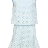 Cleo Dress Light Aqua Eyelet