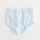 Diaper Cover - Blue with White Trim