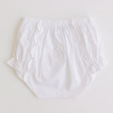 Diaper Cover - White Scallops