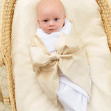 Silk Bow Swaddle - Pearl Strand