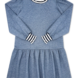 Dorothy Dropwaist Dress - Danbury Denim Knit