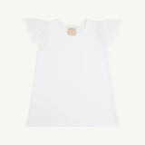 Ellen's Eyelet Top Worth Avenue White