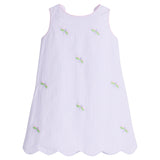 Embroidered Bow Back Dress - Dragonfly