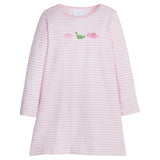 Embroidered T-Shirt Dress - Dinosaur