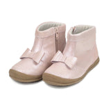 Hilary Bow Boot (Suede), Blush Pink