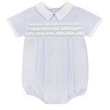 Boys Wave Smocked Romper