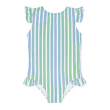 Girls Tamarin Stripe Ruffle Cap Sleeve
