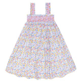 Girls Jasmine Blossom Smocked Ruffle Strap Dress