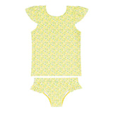 Girls Petite Fleur Cup Sleeve Rashguard Set