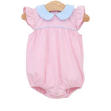 Genevieve Bubble - Light Pink Stripe/ Light Blue