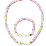 Cute Smile Necklace and Bracelet Set