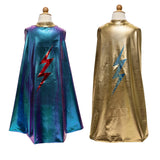 Great Pretenders Blue Lightning Holographic Reversible Cape 5-6