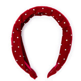 Great Pretenders Sparkle Red Velvet Headband