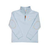 Hayword Half-Zip (Unisex) Buckhead Blue with Palmetto Pearl Stork