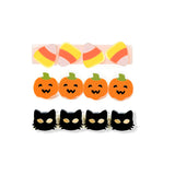 Cat, Candy Corn and Pumpkin Alligator Clips