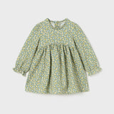 Baby Print Dress, Emerald