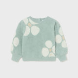 Baby Flower Jacquard Sweater, Jade