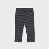 Baby Jacquard Pants, Navy