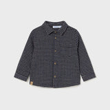 Baby Jacquard Overshirt, Navy