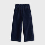 Girl Flared Corduroy Pants, Navy