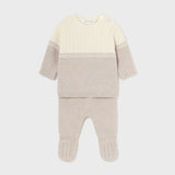 Newborn Striped Sweater and Footed Pant Set