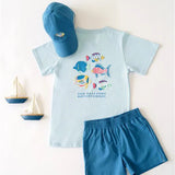 Sir Proper's T-Shirt Buckhead Blue with Fish