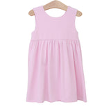 Isabella Dress - Light Pink Stripe