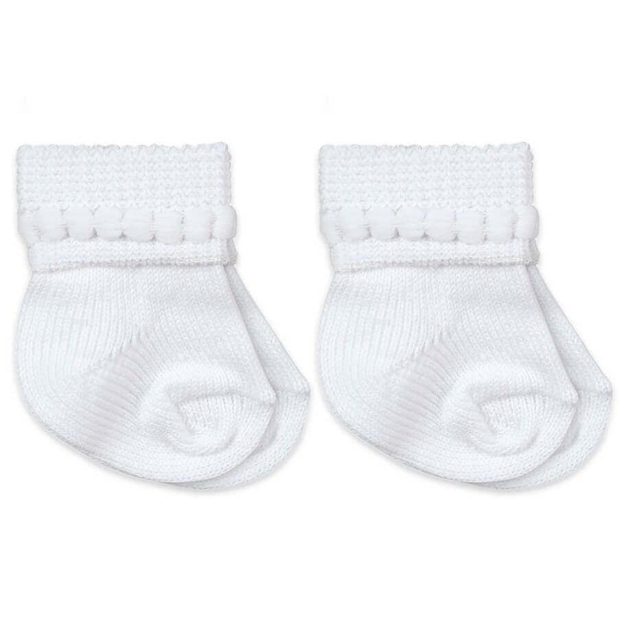 Jefferies Socks  Bubble Bootie 2 pair White