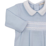 Footie with Hand Smocking