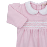 Footie with Hand Smocking