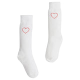Knee Highs - Red Hearts
