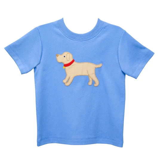 Labrador Harry Play Tee, Periwinkle Knit