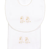 Lambikins Bib & Burp Cloth Cream