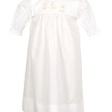 Lambikins Daygown Woven Cream Straight Yoke